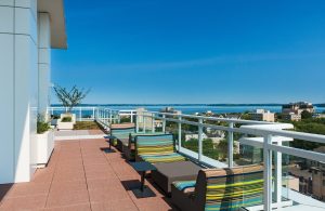 A view of an apartment balcony