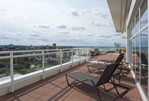A view of an apartment balcony