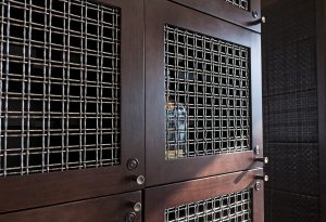 Lockers with expensive liquor inside