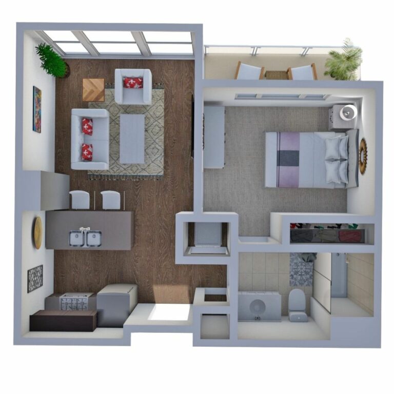 Ovation 309 | Floor Plan C | One Bedroom Apartment Madison