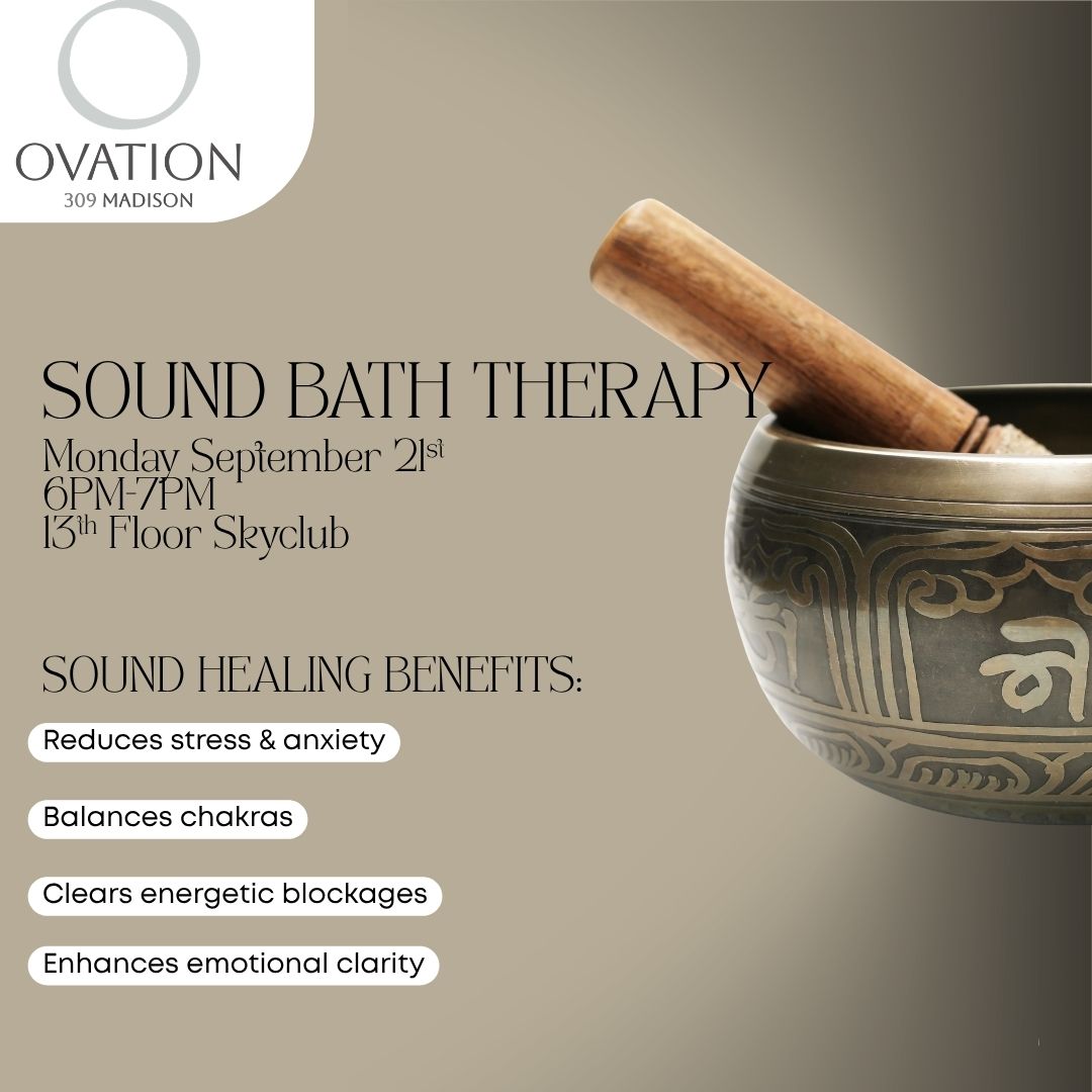 Join us for our very first Sound Bath Therapy class at the Sky Club! Immerse&hellip;
