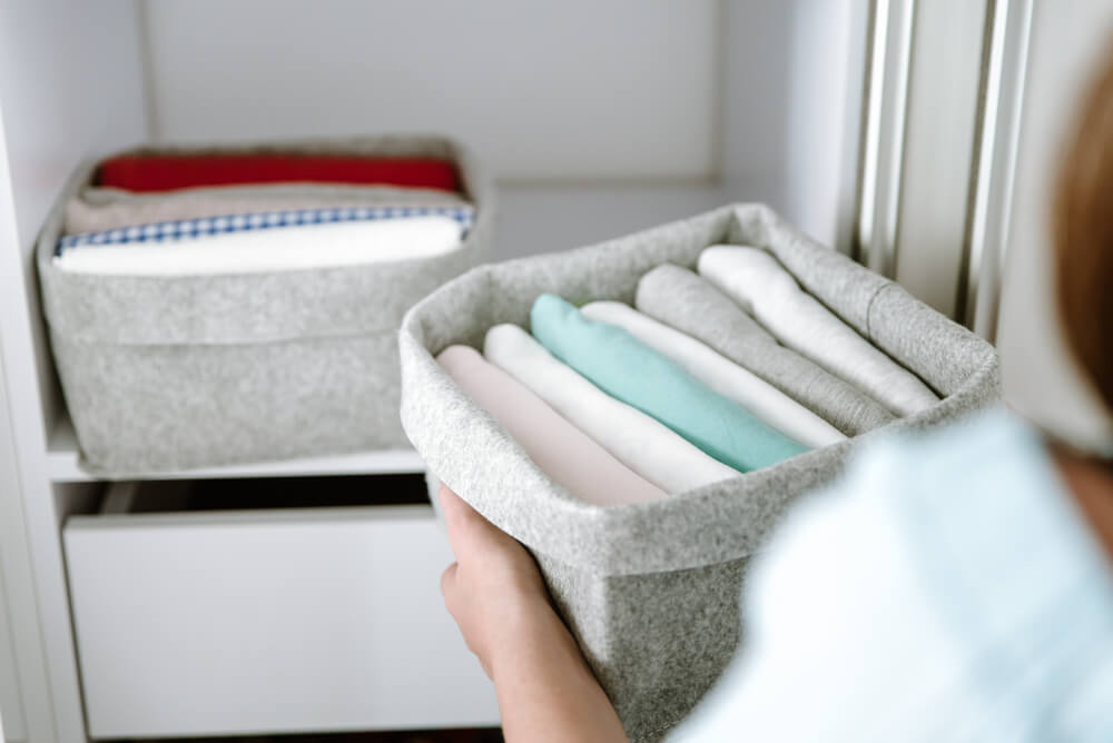 towels organize